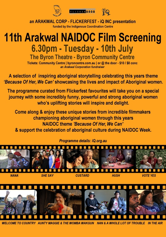 11th Arakwal NAIDOC Week Film Screening poster